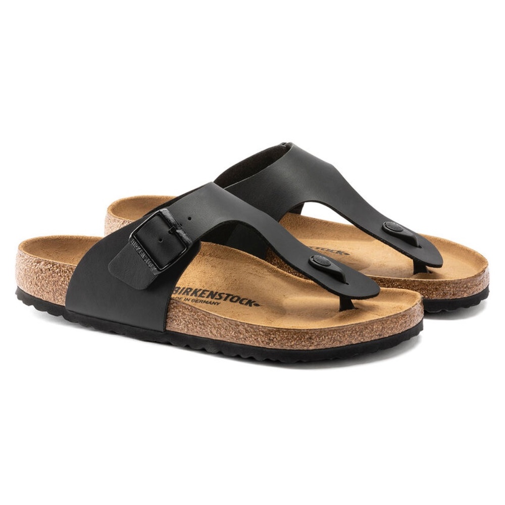 NBIB Birkenstock Ramses Black Thong Sandal EU 42 US Ladies 11 Mens 9